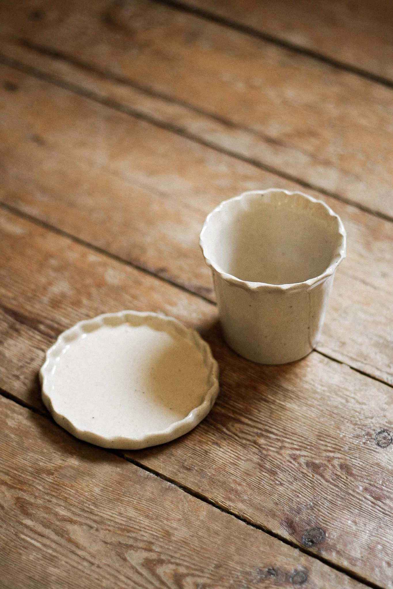 Ceramic Tumbler and Saucer